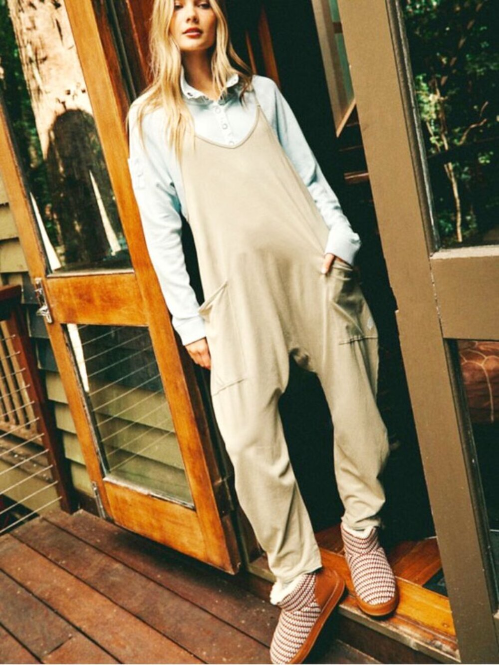 Intimately Free People | Onesie Style Jumpsuit w/Twisted Shoulder Straps, Size S